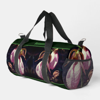 Bolso De Deporte Pequeño Flores de orquídeas salvajes Lady Slipper personal