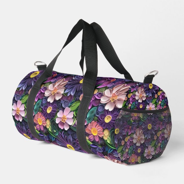 Bolso De Deporte Pequeño Flores de papel (Esquina derecha)