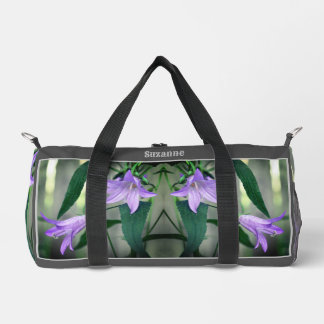 Bolso De Deporte Pequeño Flores Delicadas De Lirio Morado Personalizadas