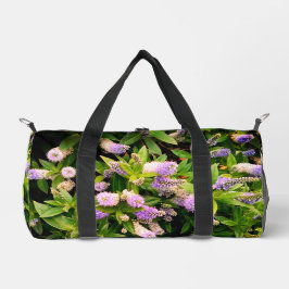 Bolso De Deporte Pequeño Flores moradas y blancas