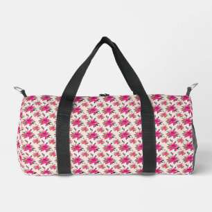 Bolso De Deporte Pequeño Flores rosadas diseño de patrón floral