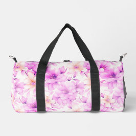 Bolso De Deporte Pequeño Flores rosas color de agua delgadas