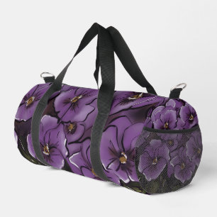 Bolso De Deporte Pequeño Flores Violetas Elegantes LGBTQ Sra. & Sra.