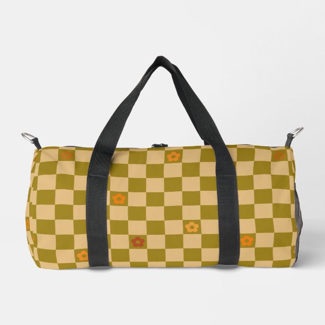 Bolso De Deporte Pequeño Flowe Checkered Pattern - No. 02 (Anverso)