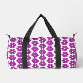 Bolso De Deporte Pequeño Flower Shape Plaid Pink Purple