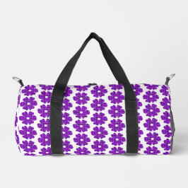 Bolso De Deporte Pequeño Flower Shape Plaid Purple Pink