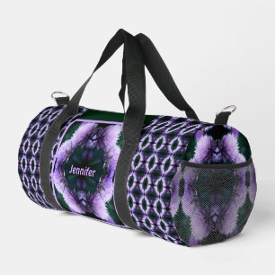 Bolso De Deporte Pequeño Flowing Purple Allium Resumen personalizado