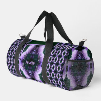 Bolso De Deporte Pequeño Flowing Purple Allium Resumen personalizado