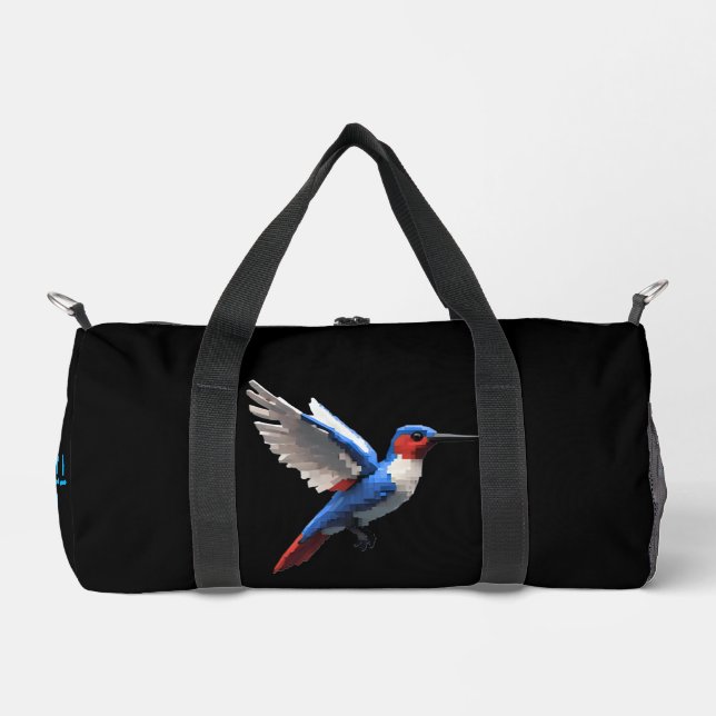 Bolso De Deporte Pequeño Fly High Hummingbird (Anverso)