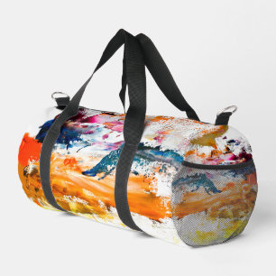 Bolso De Deporte Pequeño Formas abstractas nacidas de la paleta de un artis