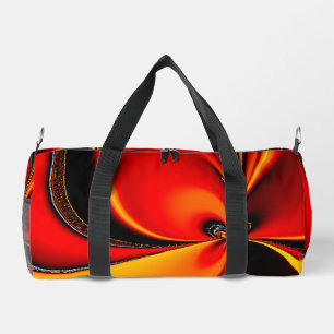 Bolso De Deporte Pequeño Fractal Furia Naranja