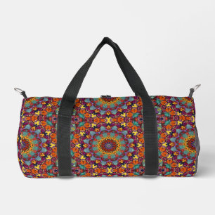 Bolso De Deporte Pequeño Fractal Kaleidoscope Mandala Art Design-44444