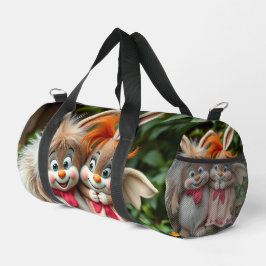 Bolso De Deporte Pequeño „Fröhliche Hasenfreunde im Frühlingsgarten“