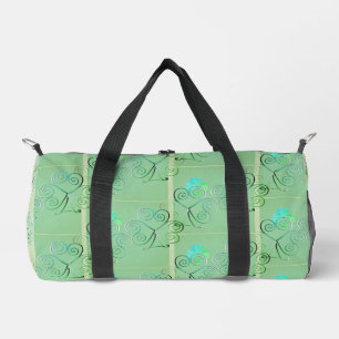 Bolso De Deporte Pequeño Funda de edredón de tréboles brumosos