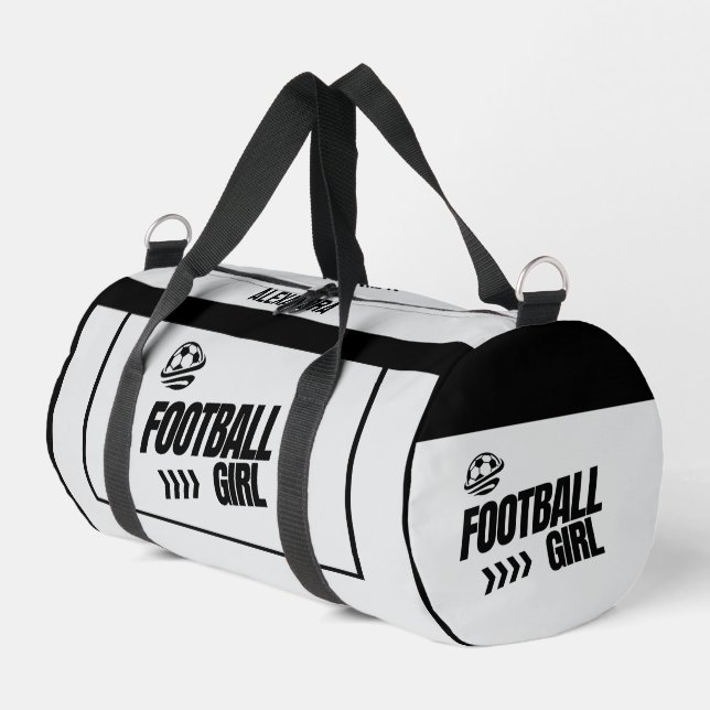 Bolso De Deporte Pequeño Fútbol, jugador de fútbol Chica, equipo, regalo (Esquina izquierda)