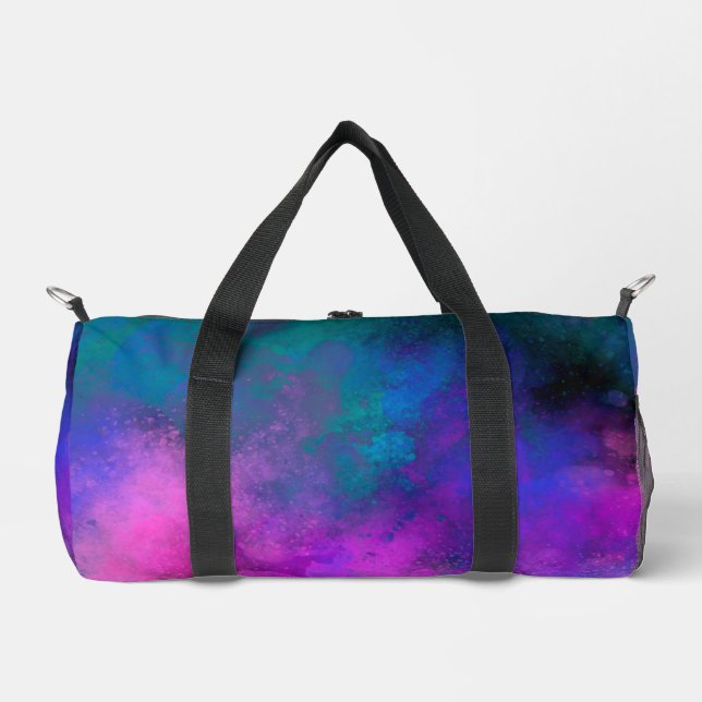 Bolso De Deporte Pequeño Galaxia Paint Splatter efecto (Anverso)