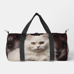 Bolso De Deporte Pequeño Gato blanco majestuoso