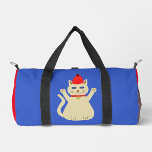 Bolso De Deporte Pequeño Gato de Navidades de corte