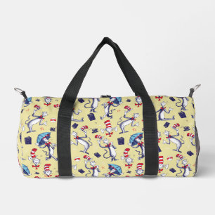 Bolso De Deporte Pequeño Gato en el sombrero   Patrón Amarillo