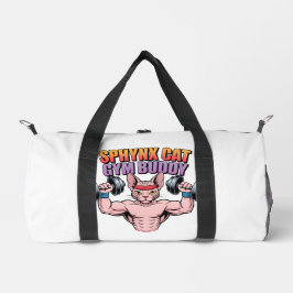 Bolso De Deporte Pequeño Gato Sphynx Compañero de Gimnasio Musculoso Carica