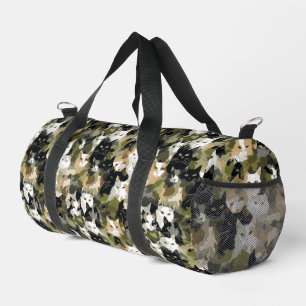 Bolso De Deporte Pequeño Gatos Cute de Camuflaje