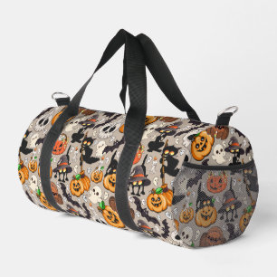 Bolso De Deporte Pequeño Gatos divertidos de Halloween en una fiesta
