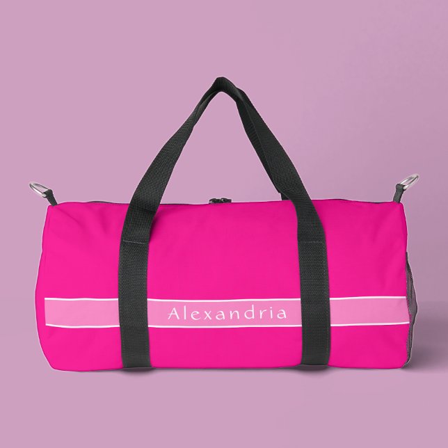Bolso De Deporte Pequeño Gimnasio Rosa Caliente Personalizado (Subido por el creador)