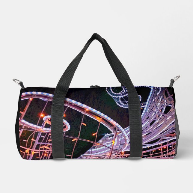 Bolso De Deporte Pequeño Giros rosas (Anverso)