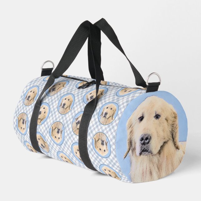 Bolso De Deporte Pequeño Golden Retriever Pintura Cute Arte Perro Original (Esquina izquierda)