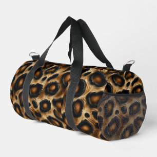 Bolso De Deporte Pequeño Gráfico 3d impresión negro y naranja