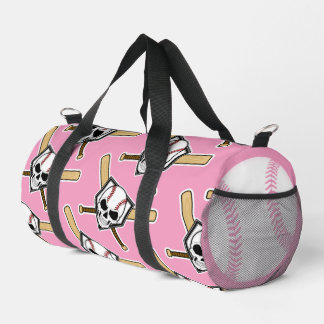 Bolso De Deporte Pequeño Gráficos de Screwball rosa de Baseball Til Death