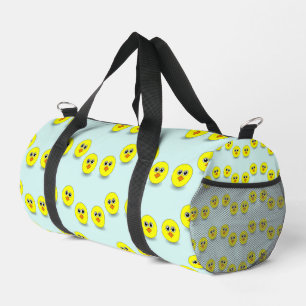 Bolso De Deporte Pequeño Gran chica de cabeza en azul
