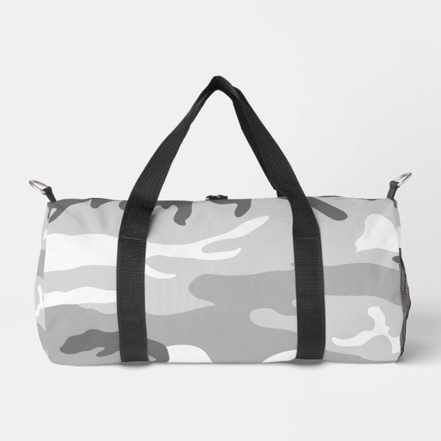 Bolso De Deporte Pequeño Gray Urban Military Camouflage Pattern (Anverso)