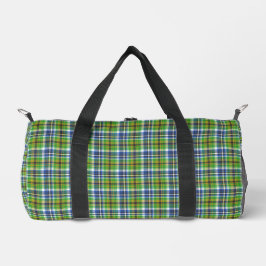 Bolso De Deporte Pequeño Green Plaid 