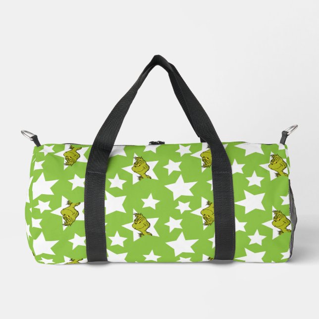Bolso De Deporte Pequeño Grinch Peeking Star Pattern (Anverso)