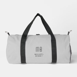 Bolso De Deporte Pequeño Gris monográfico elegante