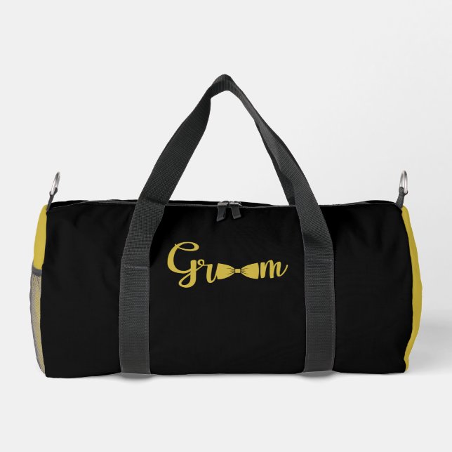 Bolso De Deporte Pequeño GROOM Gold Black (Reverso)
