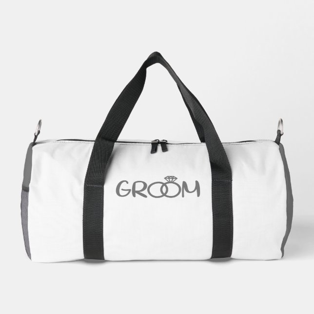 Bolso De Deporte Pequeño GroOM Gray White (Reverso)
