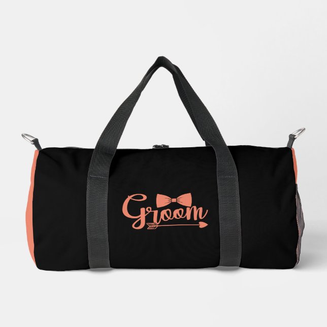 Bolso De Deporte Pequeño GroOM Peach White (Anverso)