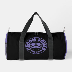 Bolso De Deporte Pequeño GROOM SQUAD Los Chicos Blanco Púrpura