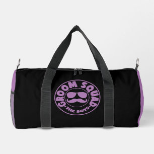 Bolso De Deporte Pequeño GROOM SQUAD Los Niños Lavanda Negro