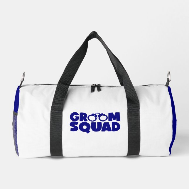 Bolso De Deporte Pequeño GROOM SQUAD Navy White (Reverso)