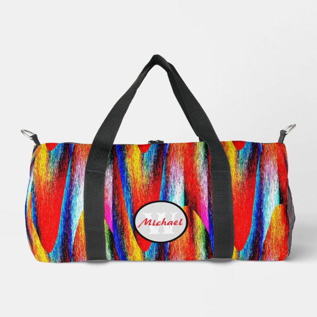 Bolso De Deporte Pequeño Grunge arcoiris (Anverso)