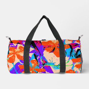 Bolso De Deporte Pequeño Hawai (rosa y púrpura)
