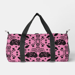 Bolso De Deporte Pequeño Hedgehog Folk Art