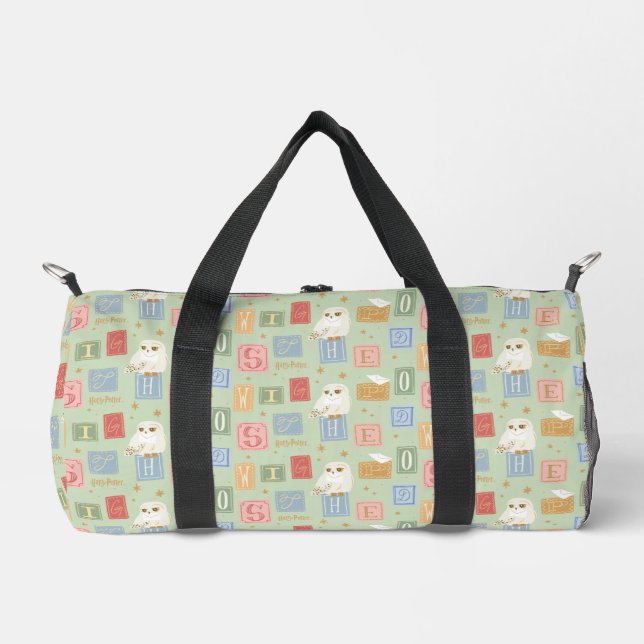 Bolso De Deporte Pequeño Hedwig Post Letter Block Pattern (Anverso)