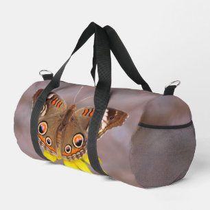 Bolso De Deporte Pequeño Hermosa mariposa sobre la flor amarilla
