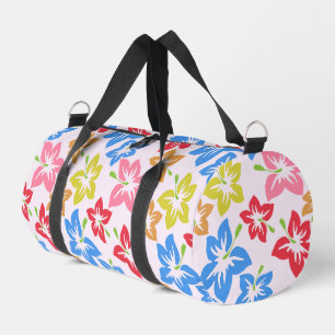 Bolso De Deporte Pequeño Hibisco Colorido, Patrón De Flores