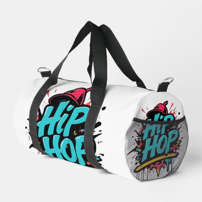 Bolso De Deporte Pequeño „Hip-Hop Vibes – Stimme der Straße“ (Esquina derecha)