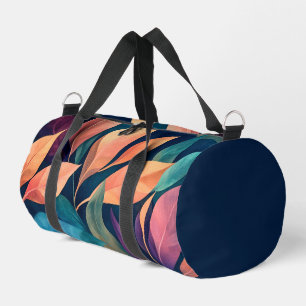 Bolso De Deporte Pequeño Hojas abstractas coloridas